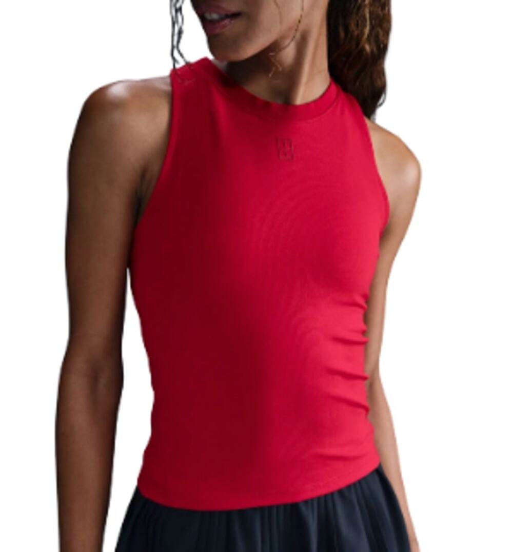 Nike Women's NikeCourt Advantage Dri-FIT Tennis Tank Top, Gym Red | Size: Medium